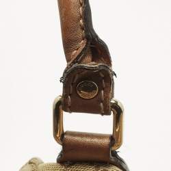 مملوكة مسبقًا Gucci Sukey Medium Beige/Bronze GG Canvas and Leather Bag