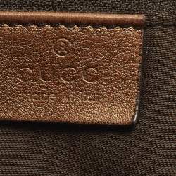 مملوكة مسبقًا Gucci Sukey Medium Beige/Bronze GG Canvas and Leather Bag