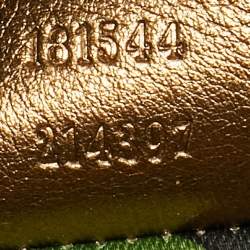 مملوكة مسبقًا Gucci Romy Buckle Beige/Bronze GG Canvas and Leather Clutch