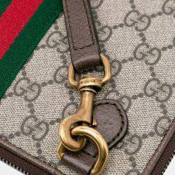 مملوكة مسبقًا Gucci Brown GG Supreme Ophidia Wallet On Chain