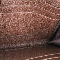 مملوكة مسبقًا Gucci Brown GG Supreme Ophidia Wallet On Chain