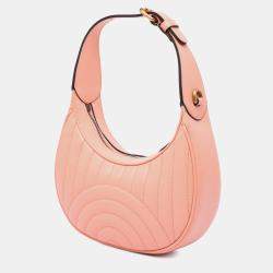 Pre Owned حقيبة نصف قمر هوبو جلد ماتيلس وردي صغير جي جي غوتشي مارمونت