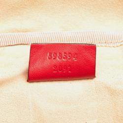 Pre Owned Gucci Red GG Marmont Round Matelasse Leather Backpack