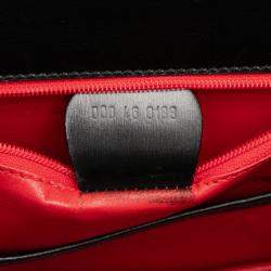 Pre Owned Gucci Black Calfskin Bamboo Night