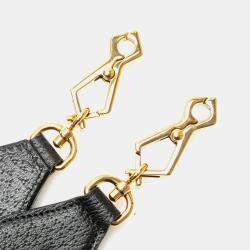 Pre Owned حقيبة ساتشل غوتشي ديانا جلد عجل أسود بامبو صغيرة