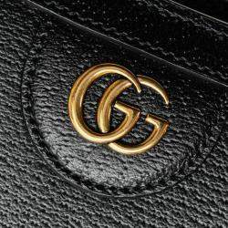 Pre Owned حقيبة ساتشل غوتشي ديانا جلد عجل أسود بامبو صغيرة