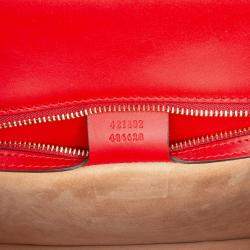 Pre Owned حقيبة غوتشي ويب سيلفي صغيرة جلد أحمر