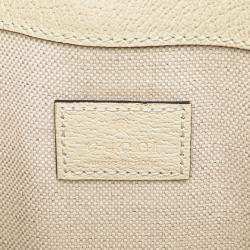 Pre Owned حقيبة حزام غوتشي أوفيديا GG سوبريم بنية/بيضاء