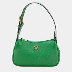 مملوكة مسبقًا Gucci Green Mini Leather Aphrodite Shoulder Bag
