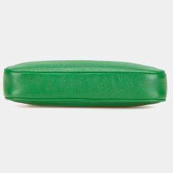 Pre Owned حقيبة كتف غوتشي أفروديت جلد صغيرة خضراء