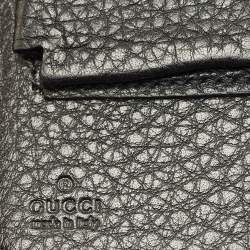 Pre Owned Gucci Soho Organizer Black Leather Double Zip Around Wallet