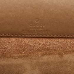 Pre Owned Gucci Dionysus Super Mini Beige/Brown GG Supreme Canvas and Suede Shoulder Bag