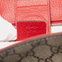 Pre Owned حقيبة ساتشل غوتشي بوسكو جي جي سوبريم ويب بني