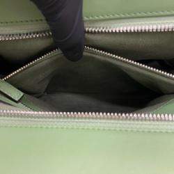 Pre Owned حقيبة غوتشي جي جي جلد أخضر صغيرة للنزهات