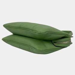 Pre Owned حقيبة غوتشي جي جي جلد أخضر صغيرة للنزهات