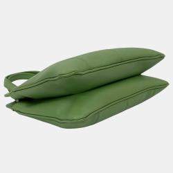 Pre Owned حقيبة غوتشي جي جي جلد أخضر صغيرة للنزهات