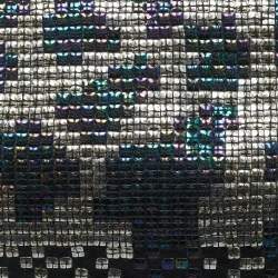 Pre Owned Gucci Black/Multicolor Leather and Sequins Flap Clutch