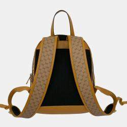 Pre Owned حقيبة ظهر قبة غوتشي ديزني بني ميكي ماوس جي جي سوبرين ميكرو صغيرة