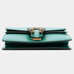 مملوكة مسبقًا Gucci Green Small Leather Dionysus Crossbody