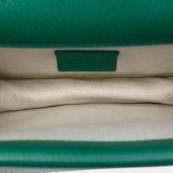 مملوكة مسبقًا Gucci Green Small Leather Dionysus Crossbody
