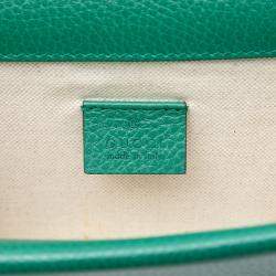 مملوكة مسبقًا Gucci Green Small Leather Dionysus Crossbody