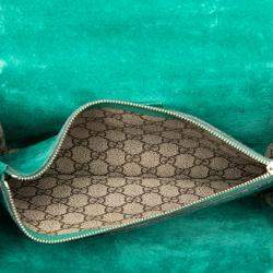 Pre Owned Gucci Brown Medium GG Supreme Embroidered Willow Hill and Butterfly Dionysus Shoulder Bag