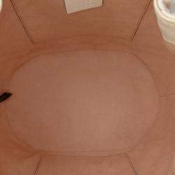 Pre Owned Gucci White GG Marmont Matelasse Leather Bucket Bag