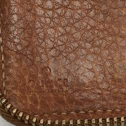 مملوكة مسبقًا محفظة غوتشي بامبو غوتشيسيما بني بشراشيب وسحاب محيط