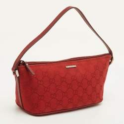 Pre Owned حقيبة قارب غوتشي قماش وتفاصيل جلدية بلون أزرق كحلي/أسود GG