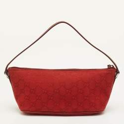 Pre Owned حقيبة قارب غوتشي قماش وتفاصيل جلدية بلون أزرق كحلي/أسود GG