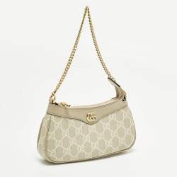مملوكة مسبقًا Gucci Ophidia Mini Beige GG Supremes Canvas and Leather Bag