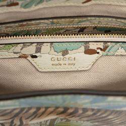 مملوكة مسبقًا Gucci Blue Small Calfskin Tiger Jackie 1961 Crossbody