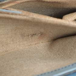 Pre Owned Gucci Emily Medium Light Blue Microguccissima Leather Shoulder Bag