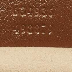 مملوكة مسبقًا حقيبة كاميرا جلد متموج قطري بني ميني GG مارمونت من غ وتشي