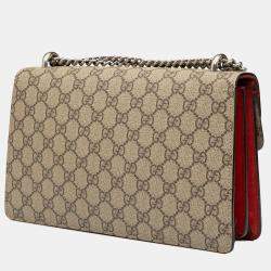 Pre Owned Gucci Brown Medium GG Supreme Dionysus Shoulder Bag