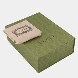 Pre Owned Gucci GG Marmont Chain shoulder Bag Black Leather