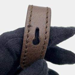 Pre Owned حقيبة كتف غوتشي جي جي سوبريم أوفيديا صغيرة بنية/بيج جلد بي في سي حجم صغير