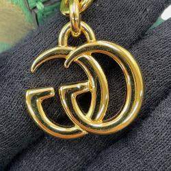 مملوكة مسبقًا حقيبة كتف غوتشي جمبو جي جي أوفيديا أخضر فاتح / بيج جلد كانفاس