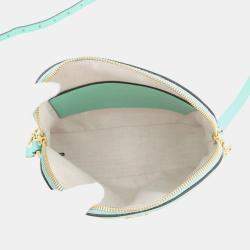 مملوكة مسبقًا حقيبة كتف غوتشي جمبو جي جي أوفيديا أخضر فاتح / بيج جلد كانفاس