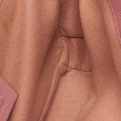 Pre Owned حقيبة كتف غوتشي سوبر ميني تورشون جي جي مارمونت جلد مبطن قطري أحمر/وردي