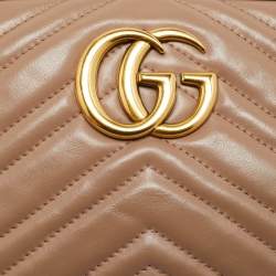 Pre Owned حقيبة كاميرا جلد ماتيلس غوتشي جي جي وردية صغيرة