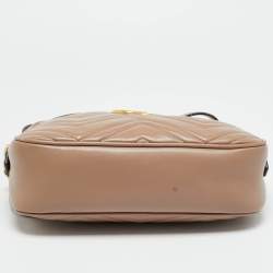 Pre Owned حقيبة كاميرا جلد ماتيلس غوتشي جي جي وردية صغيرة