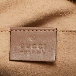 Pre Owned حقيبة كاميرا جلد ماتيلس غوتشي جي جي وردية صغيرة