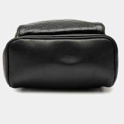 مملوكة مسبقًا Gucci Black Guccissima Backpack
