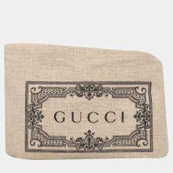 مملوكة مسبقًا Gucci White Leather GG Marmont Medium Shoulder Bag