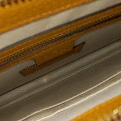 Pre Owned حقيبة كلاتش غوتشي كاي بي في سي بني