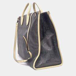 مملوكة مسبقًا Gucci Brown Nylon Off the Grid Tote Bag