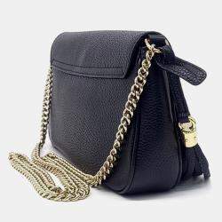 Pre Owned Gucci Black Leather Soho Chain Crossbody Bag