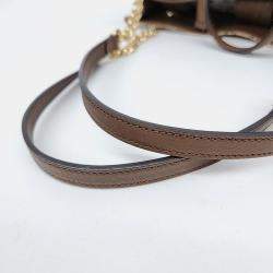 Pre Owned حقيبة يد توتس غوتشي هورسبيت 1955 كانفاس بيج/بني متوسطة الحجم