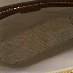 مملوكة مسبقًا Gucci Beige/Brown Coated Canvas 1955 Horsebit Top Handle Bag Small